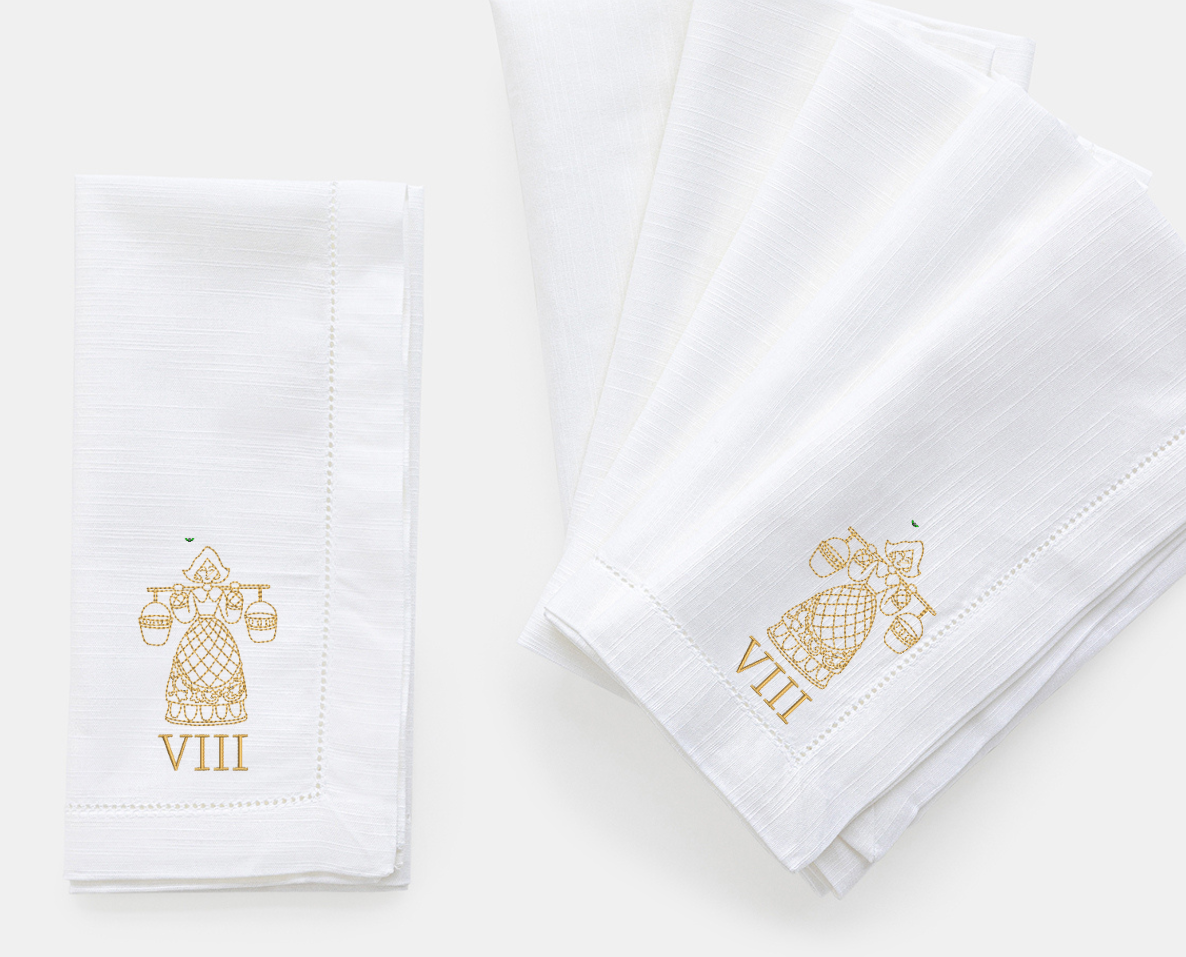 12 Days of Christmas Dinner Napkin Set