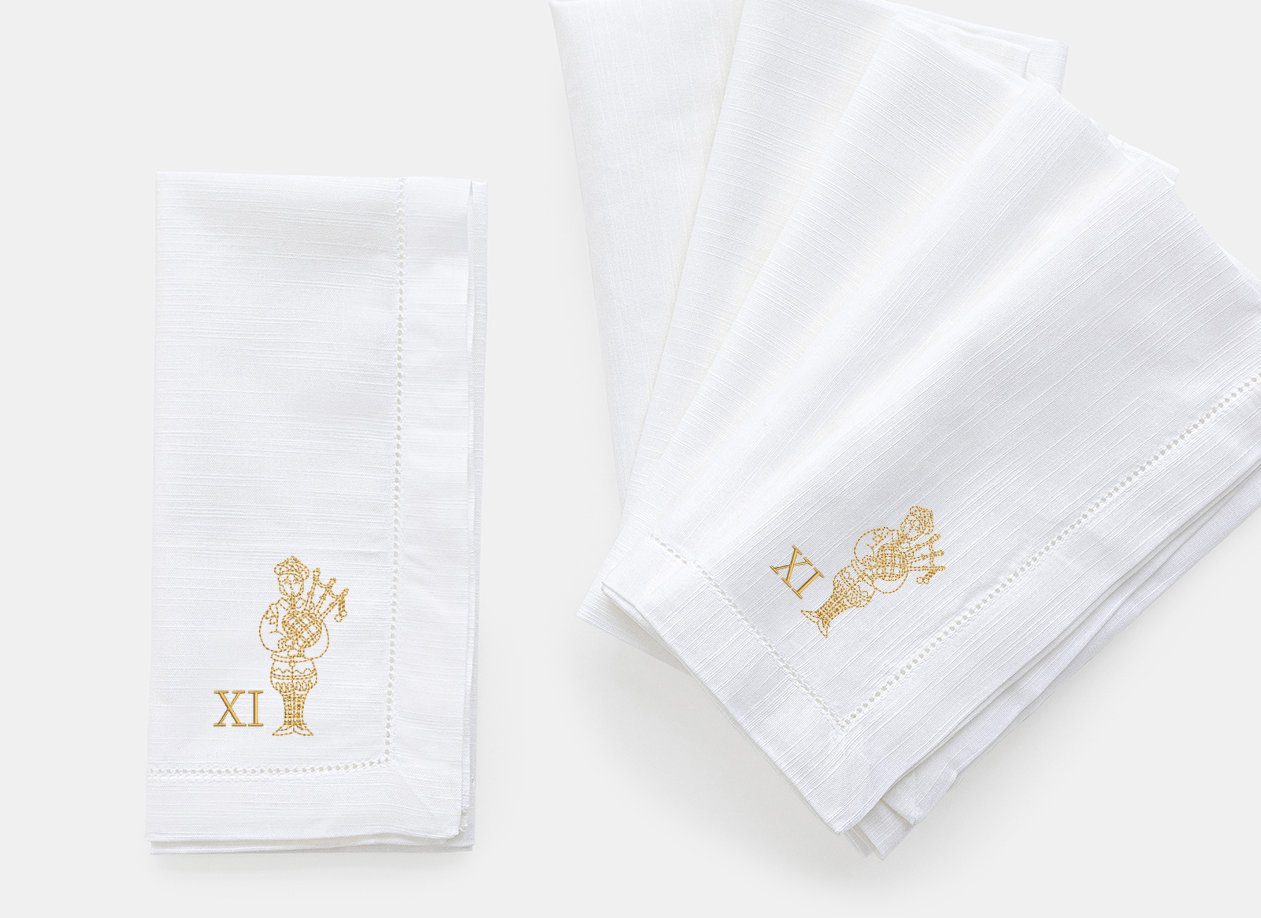 12 Days of Christmas Dinner Napkin Set