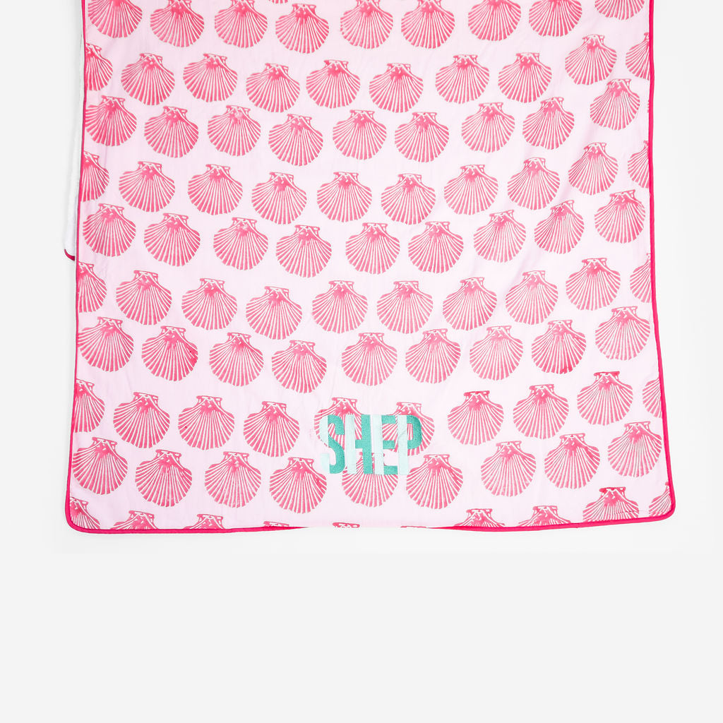 Oversize Beach Towel-Shell Print