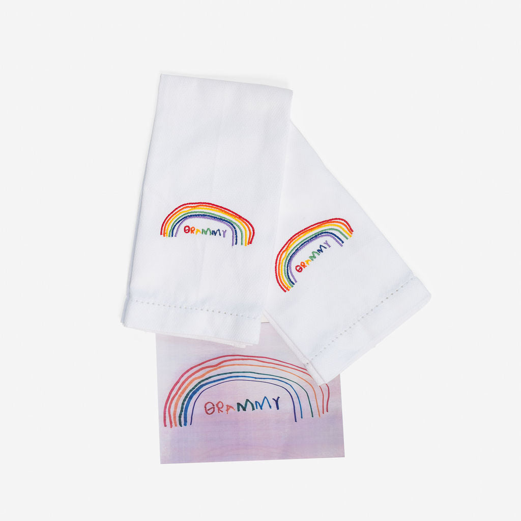 Upload Your Own Artwork-WAFFLE HAND TOWEL