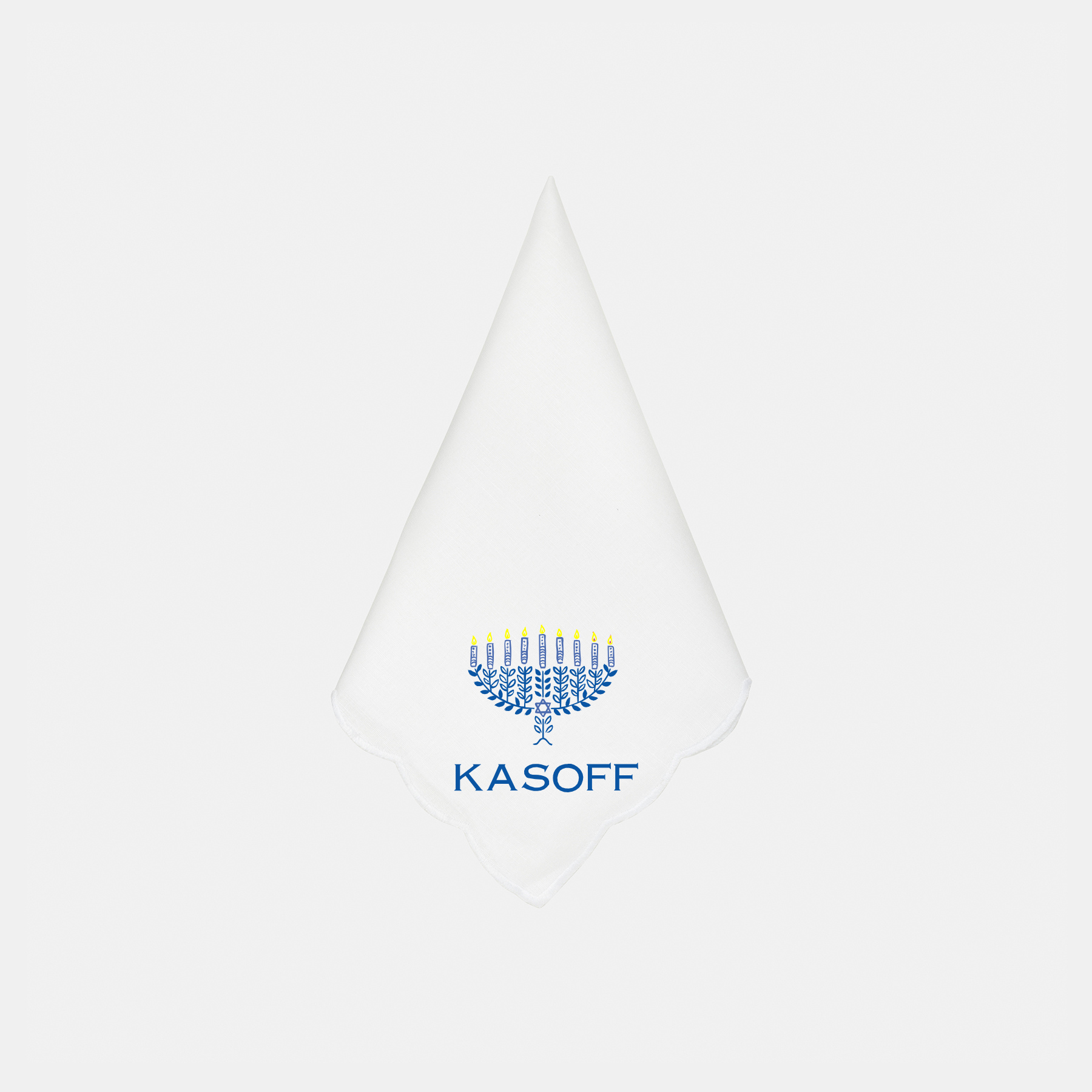 Hanukkah Menorah Dinner Napkins