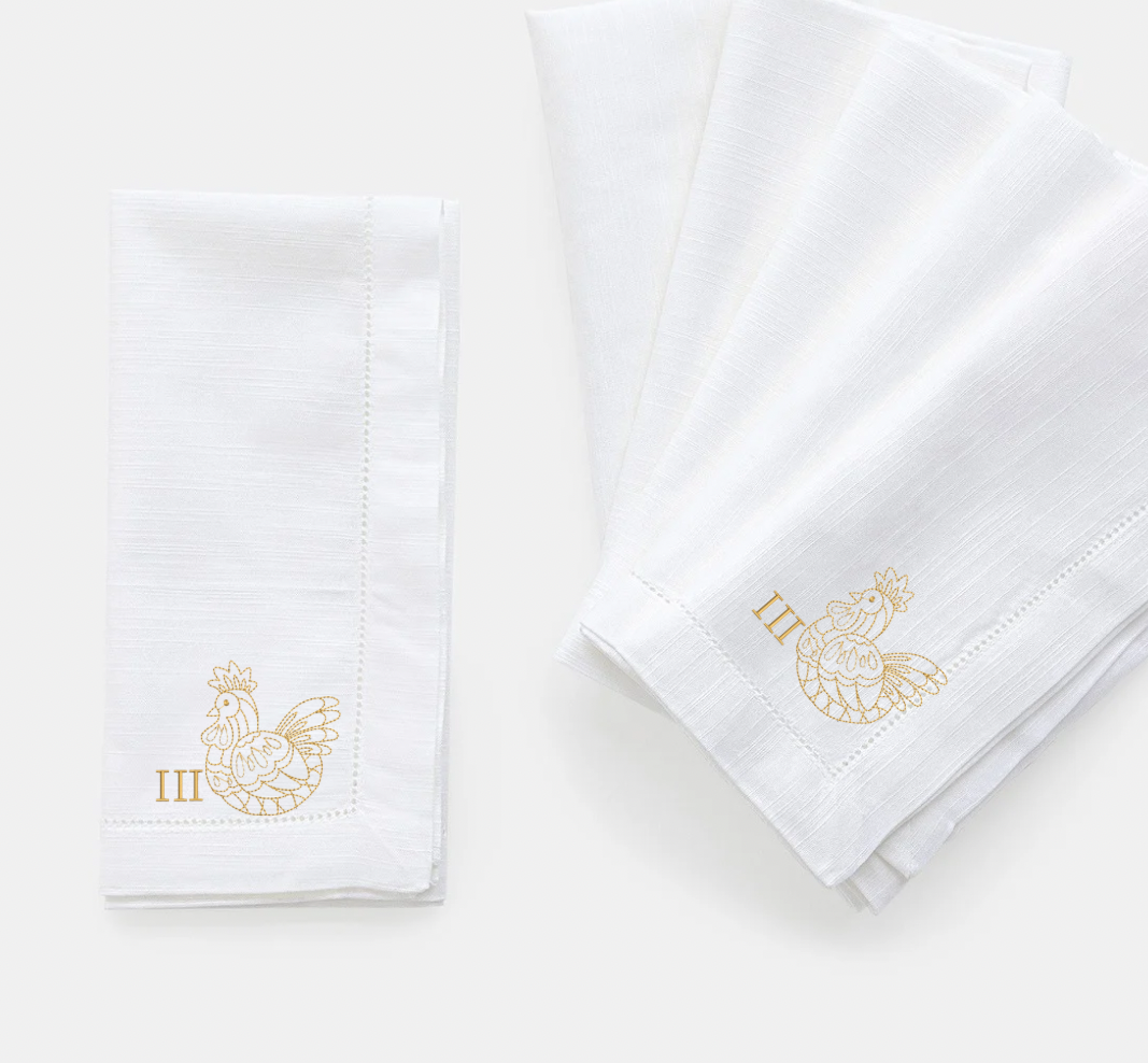 12 Days of Christmas Dinner Napkin Set