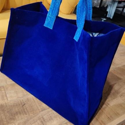 Large Velvet Tote Bag