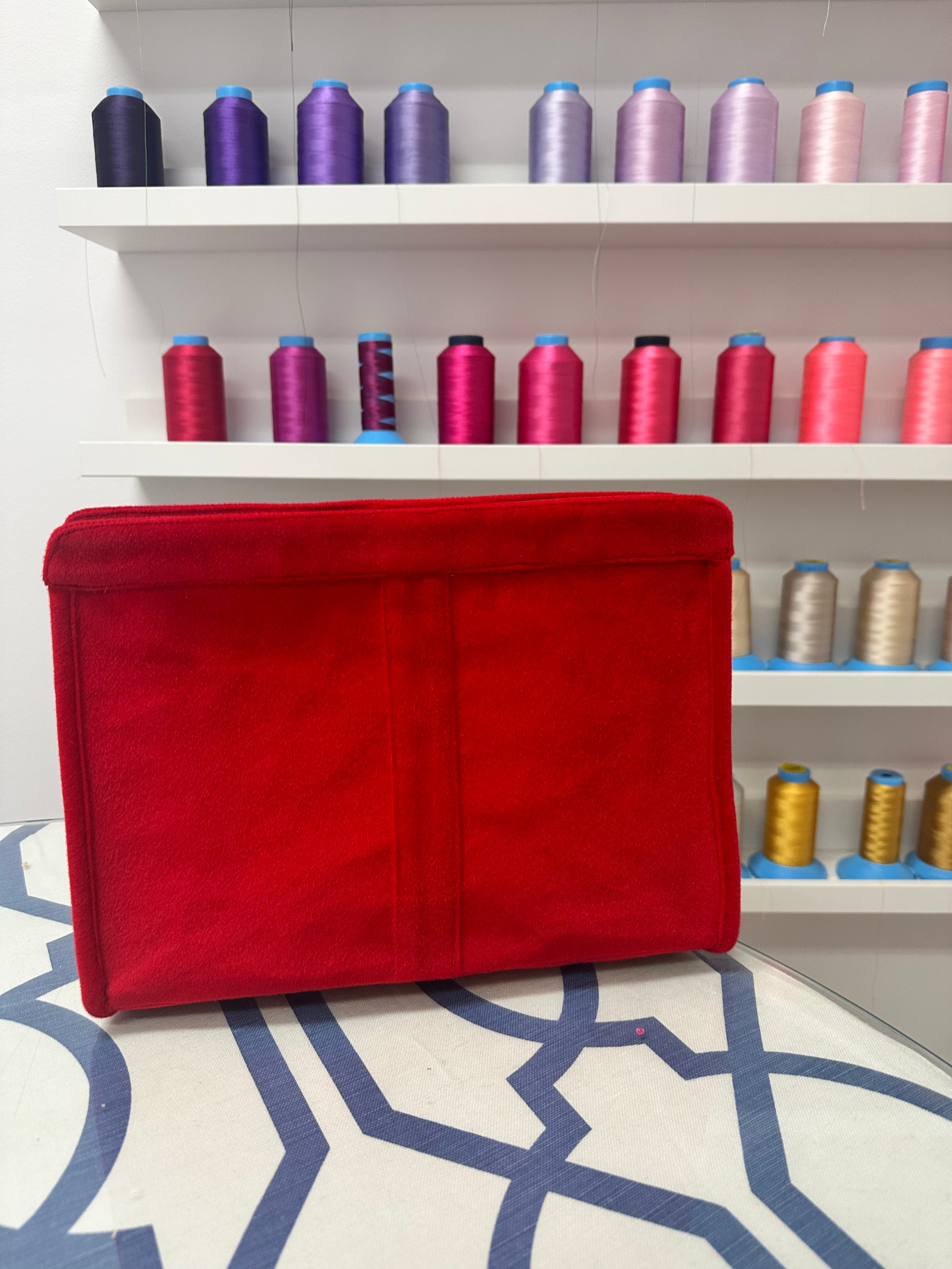 Red Velvet Clutch