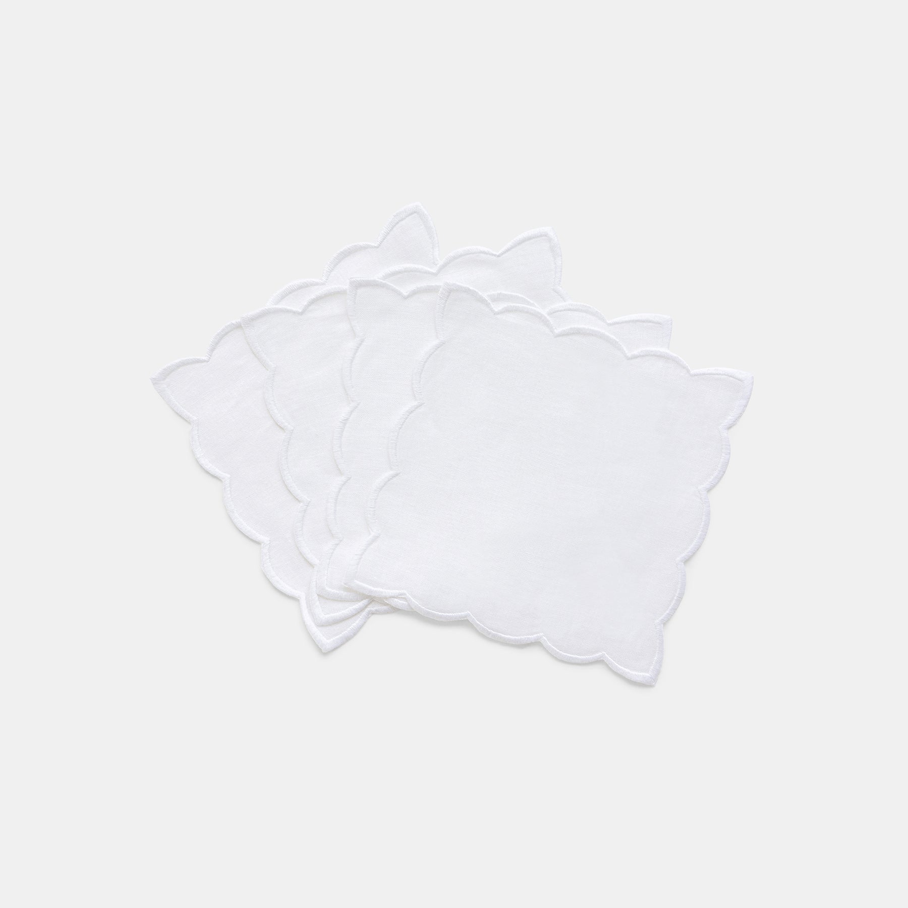 Scalloped Cocktail Napkin