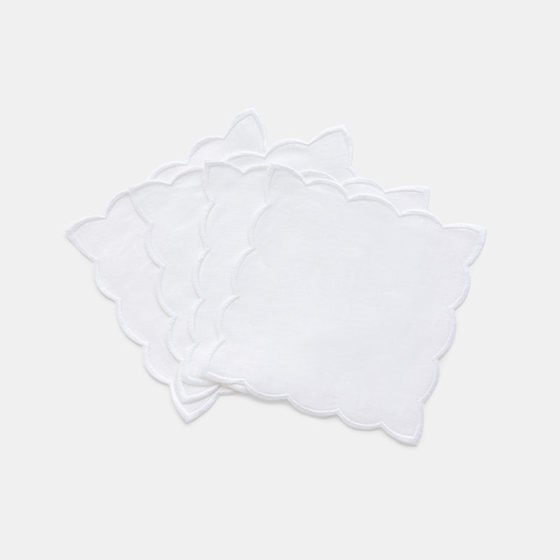 Scalloped Cocktail Napkin