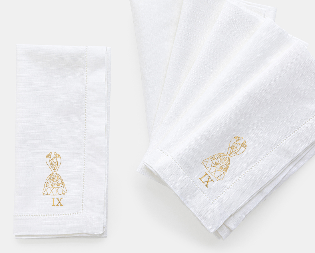 12 Days of Christmas Dinner Napkin Set