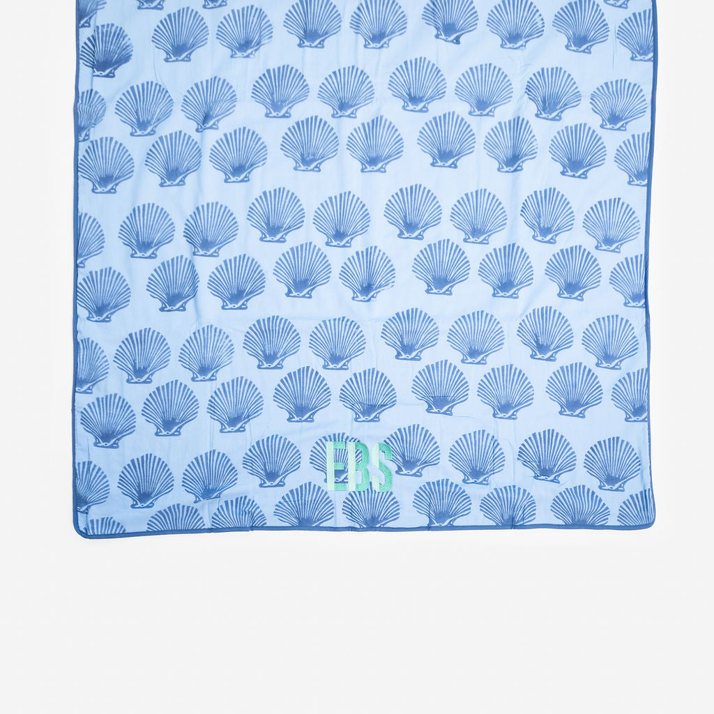 Oversize Beach Towel-Shell Print