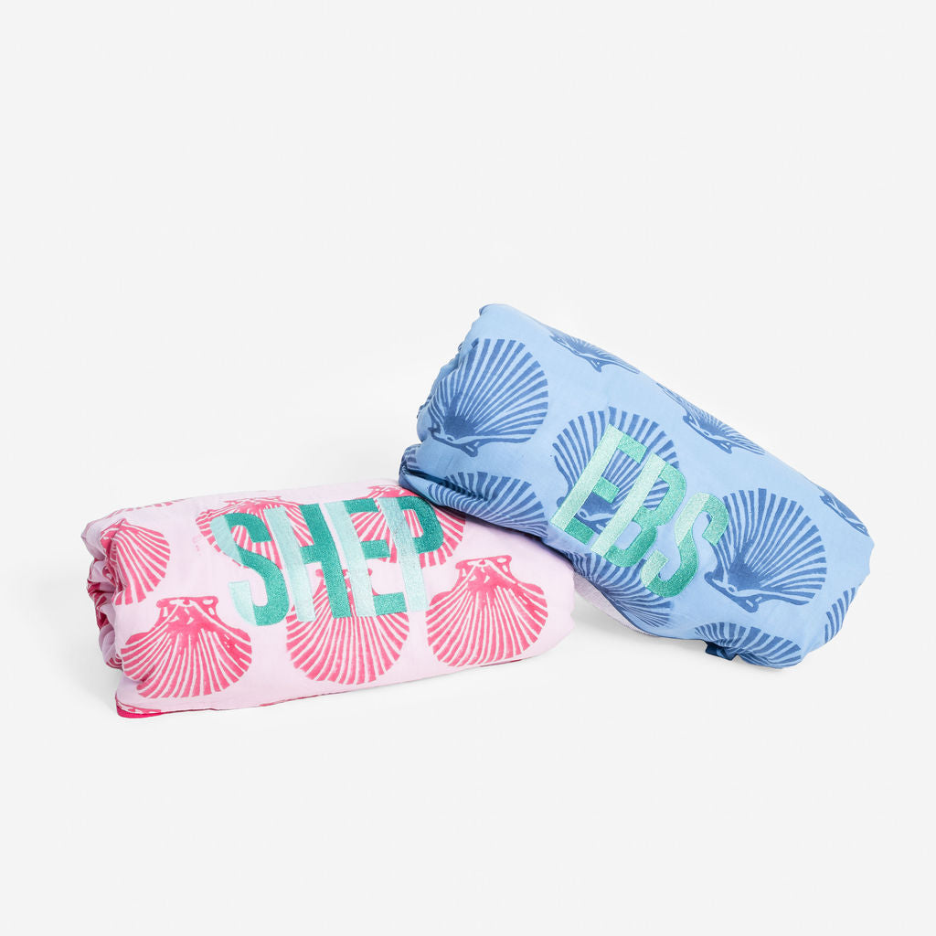 Oversize Beach Towel-Shell Print
