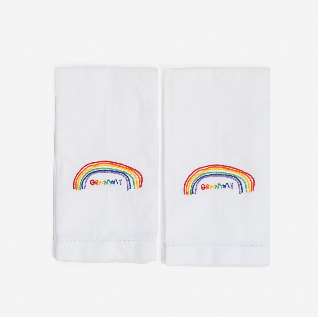 Upload Your Own Artwork-WAFFLE HAND TOWEL