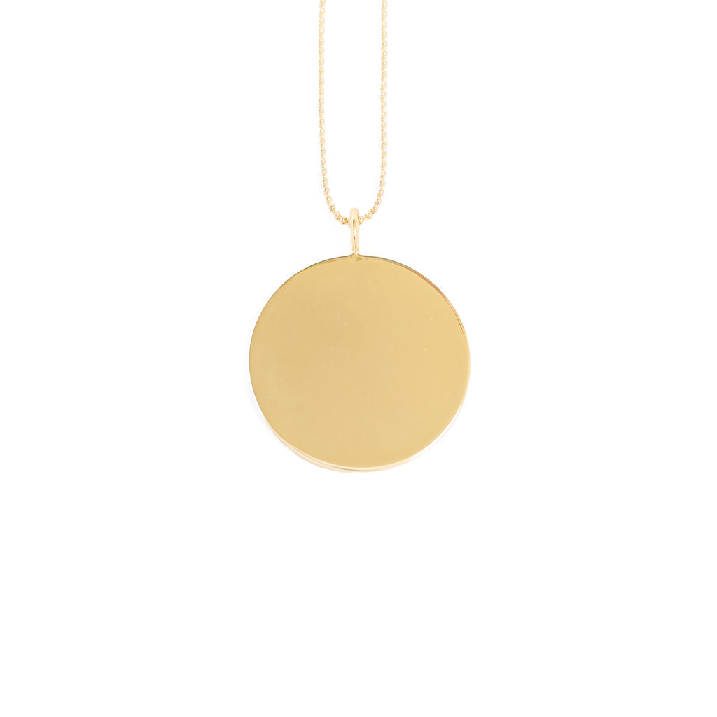Large Disc Necklace-Upload Your Own Handwriting