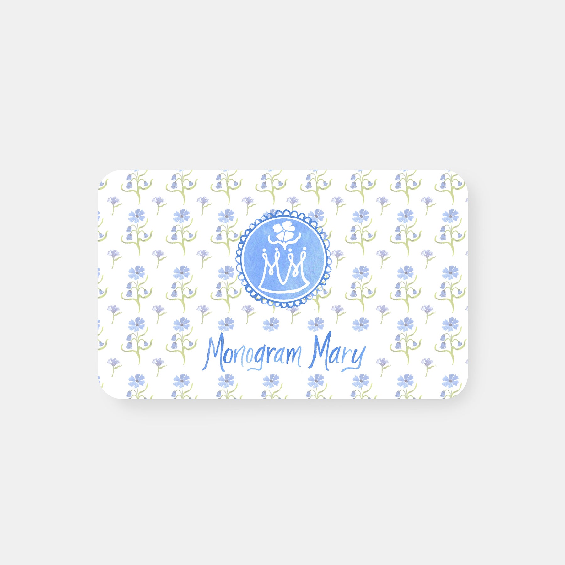 Monogram Mary Gift Card