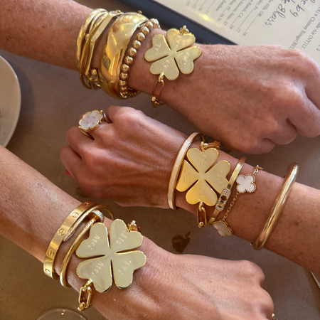 Four-Leaf Clover Personalized Bracelet