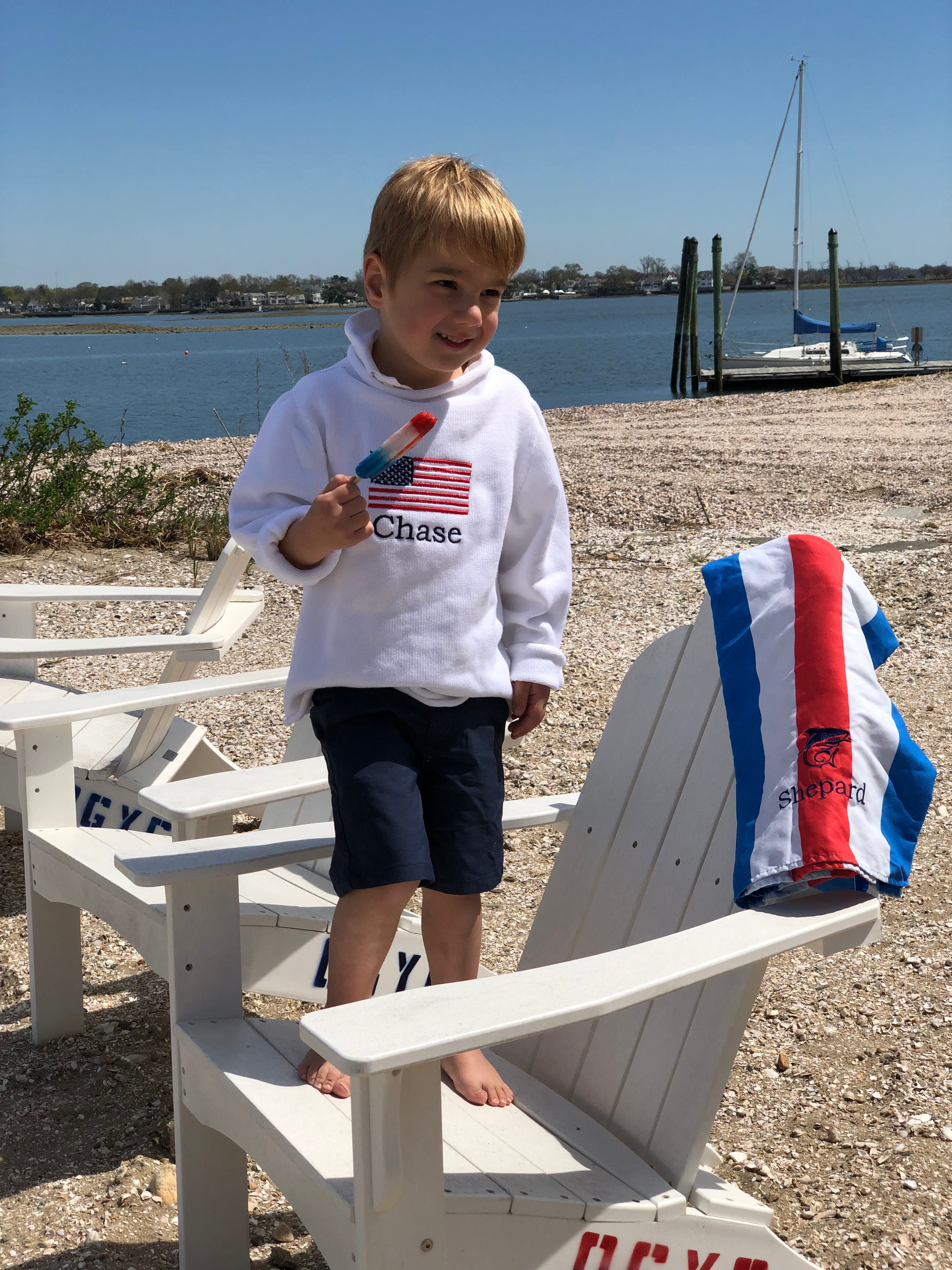 Children’s American Flag Rollneck Sweater