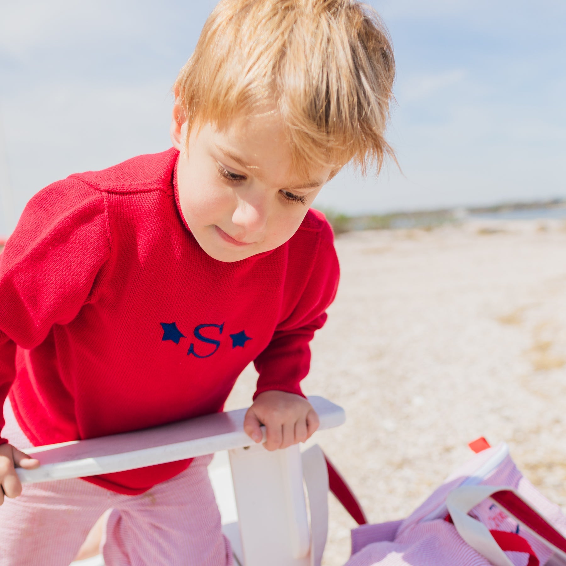 Children’s Red Star Rollneck Sweater