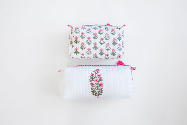 Block Print Cosmetic Cases