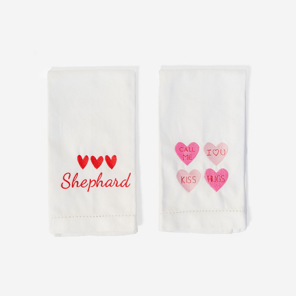 Waffle Hand Towel- Valentine Edition