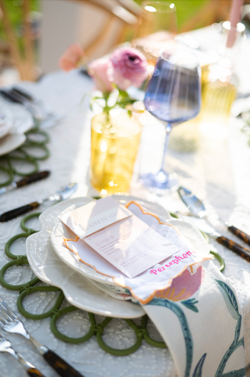 Scalloped Cocktail Napkin