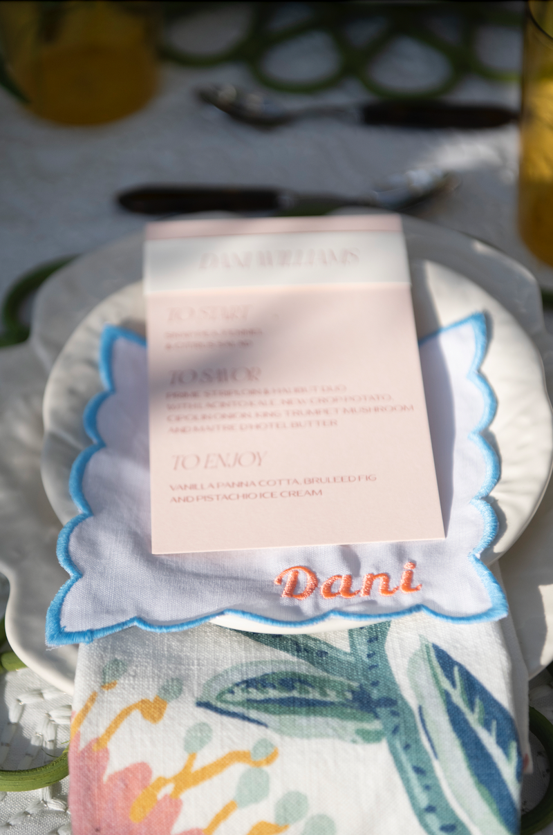 Scalloped Cocktail Napkin