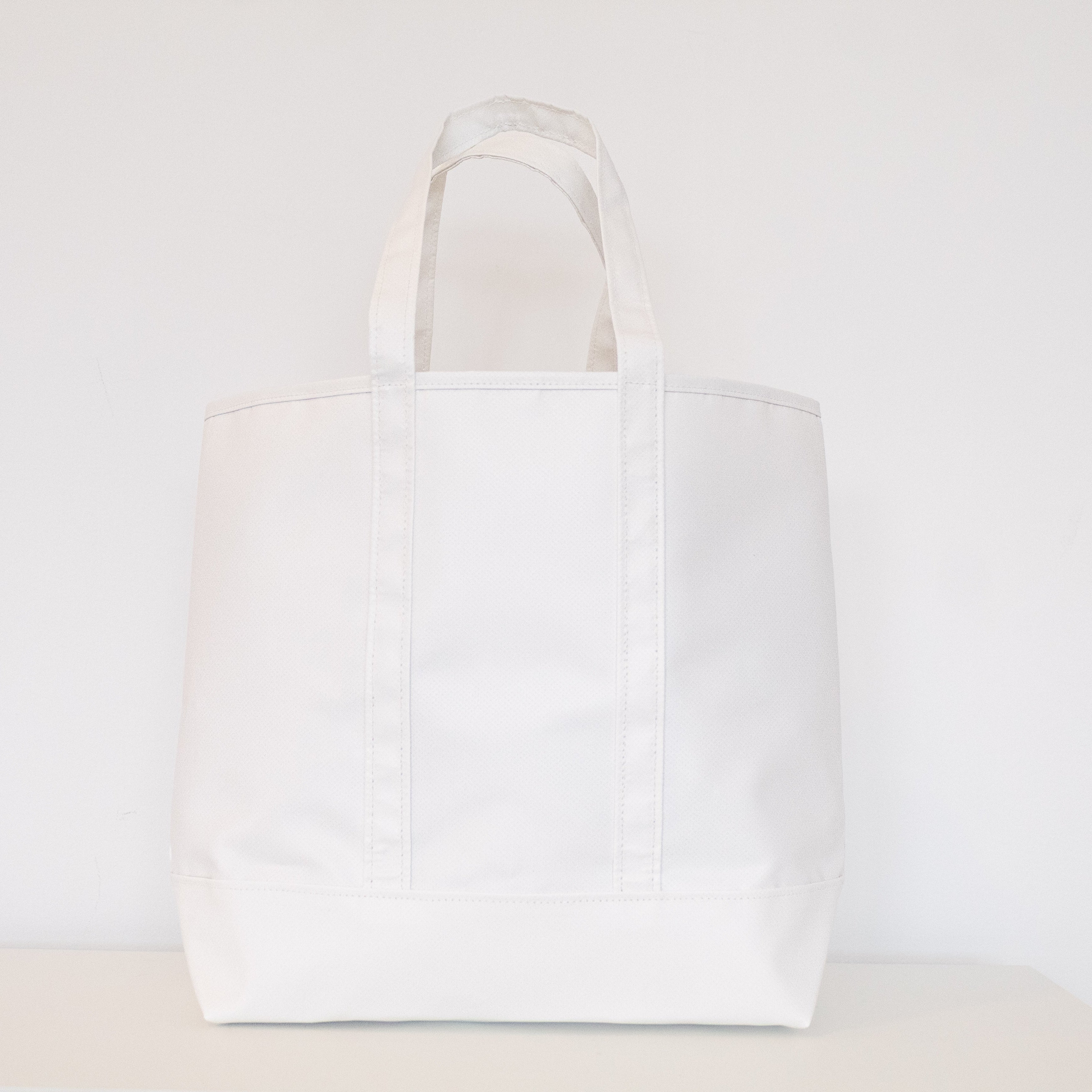 Vinyl Small Lulu Tote in White