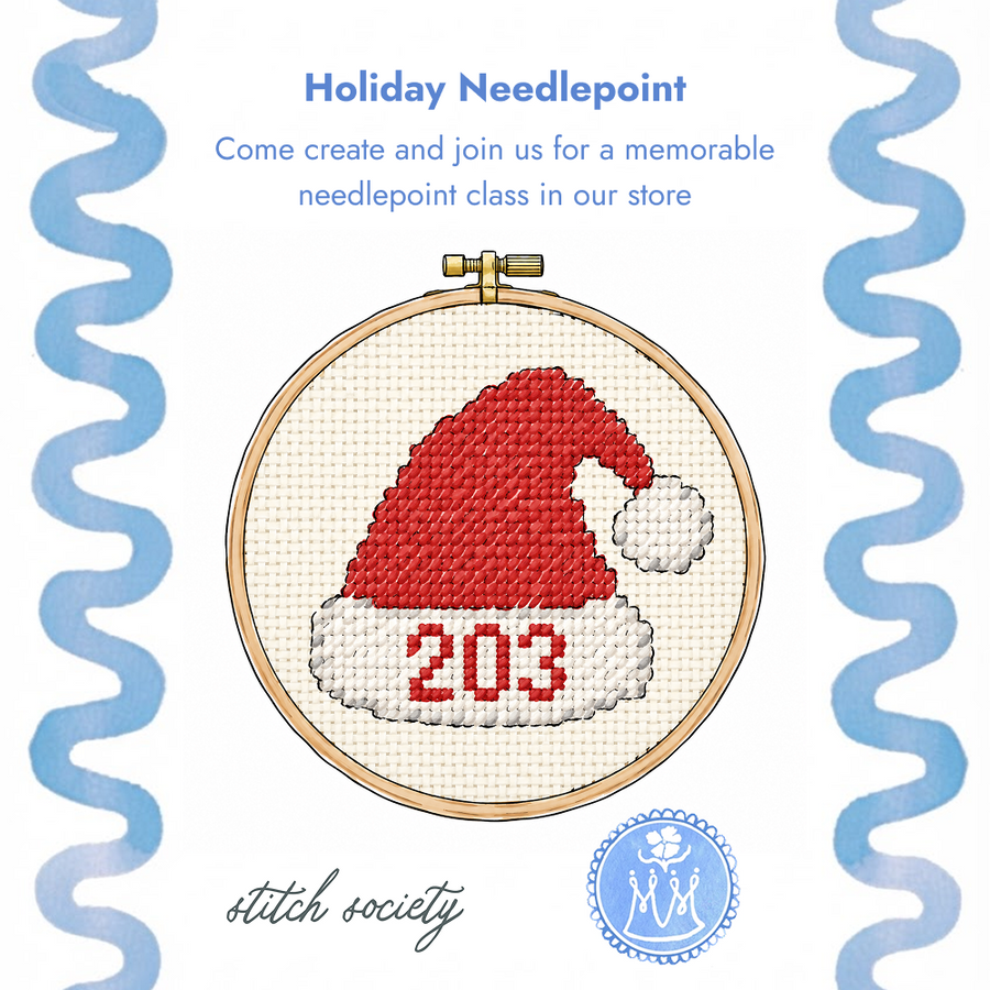 Stitch Society CHS x Monogram Mary Needlepoint Class