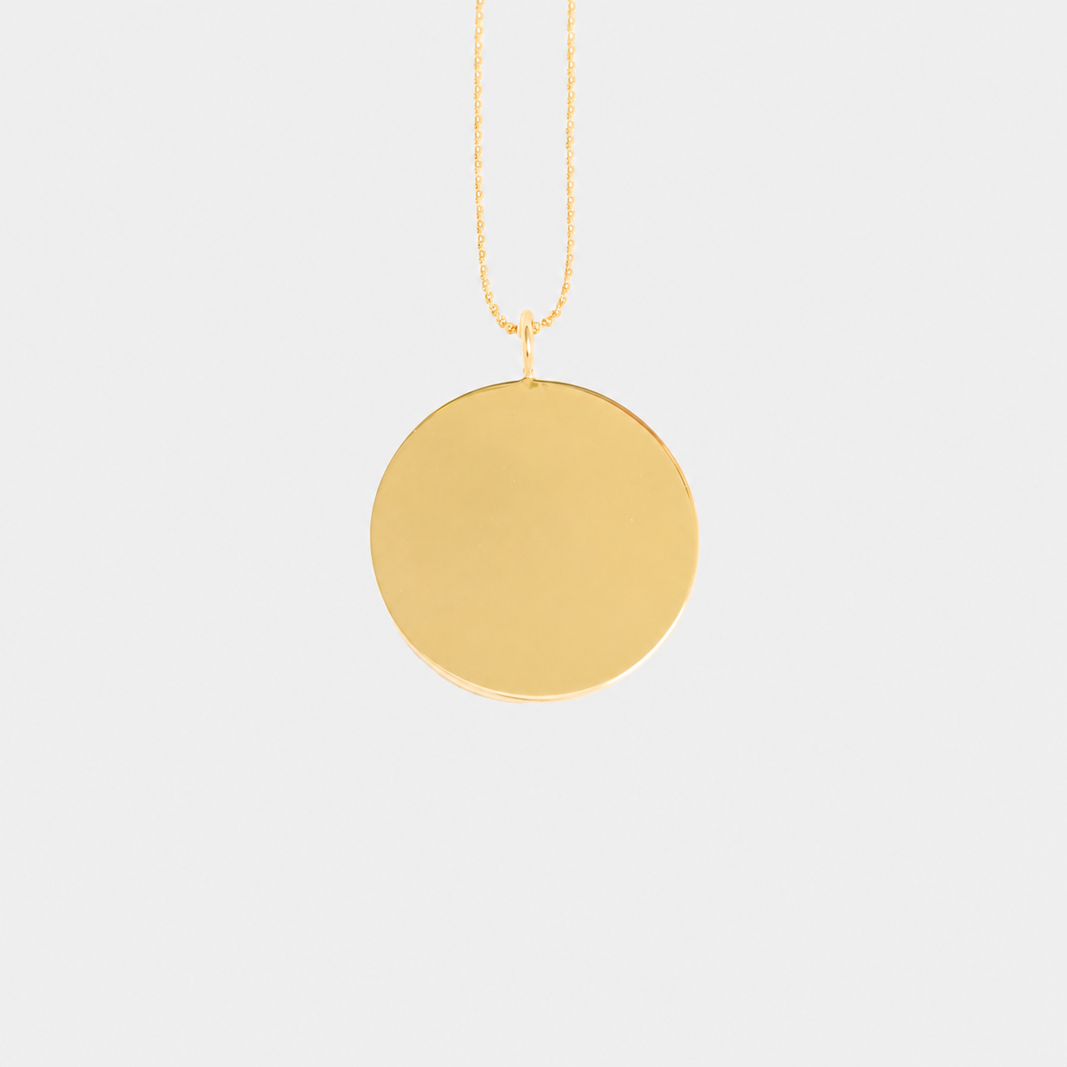Large Disc Necklace Upload Your Own Handwriting