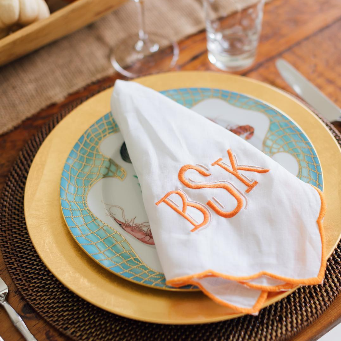 Scalloped Dinner Napkins